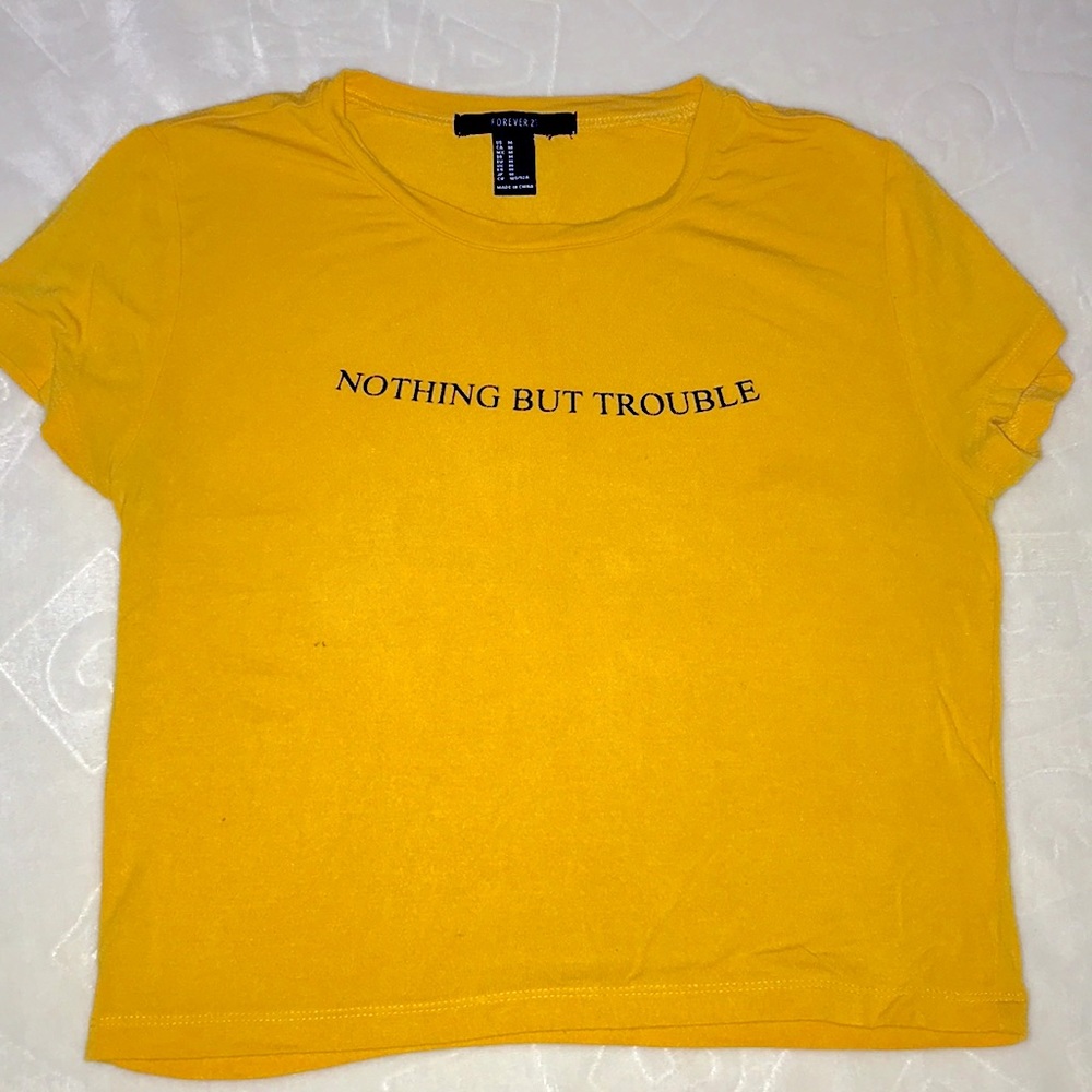 Mustard Yellow Crop Top